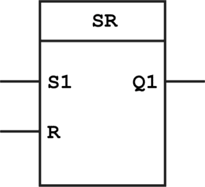 Set/Reset Block, Function Block Diagram PLC