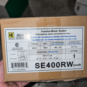 Hydel 100A Meter Base