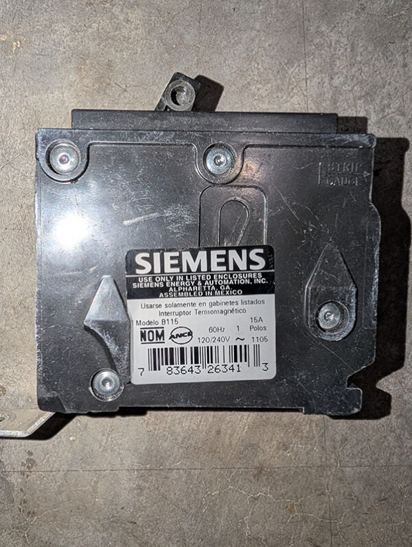 Siemens B115 Bolt-On Circuit Breaker