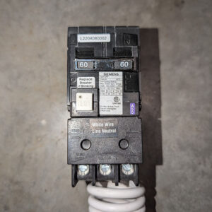Siemens QF260A, 60A GFCI Circuit Breaker